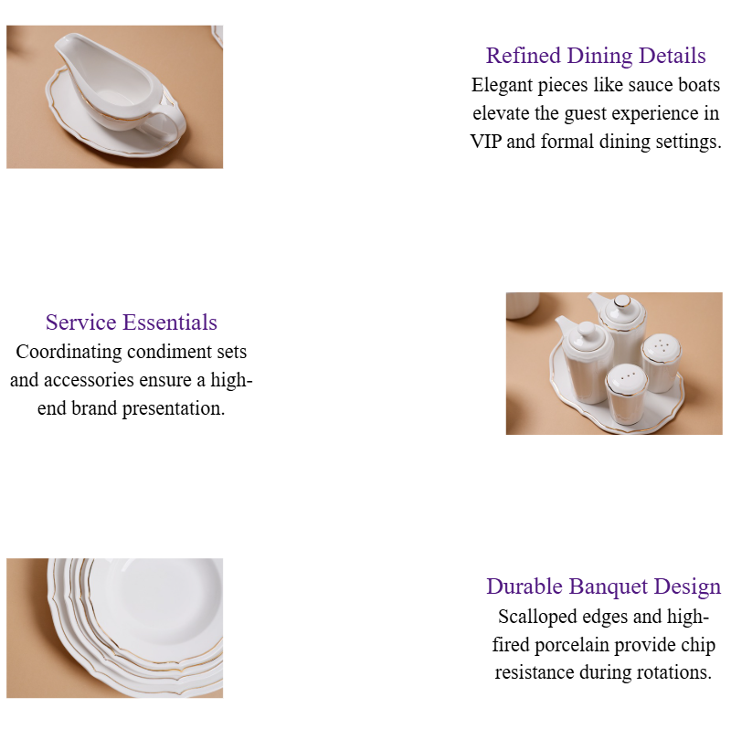 Floral Gold Rim Porcelain Dinnerware Collections White Porcelain Tableware Set for 5-Star Hotels & Formal Dining.png