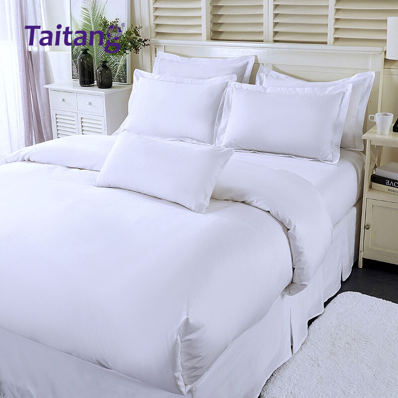 Set Perlengkapan Tempat Tidur Hotel Mewah—Katun Sateen 300 Thread Count, Grosir Seprai Hotel & Sarung Selimut untuk Kamar Tamu Bintang Lima