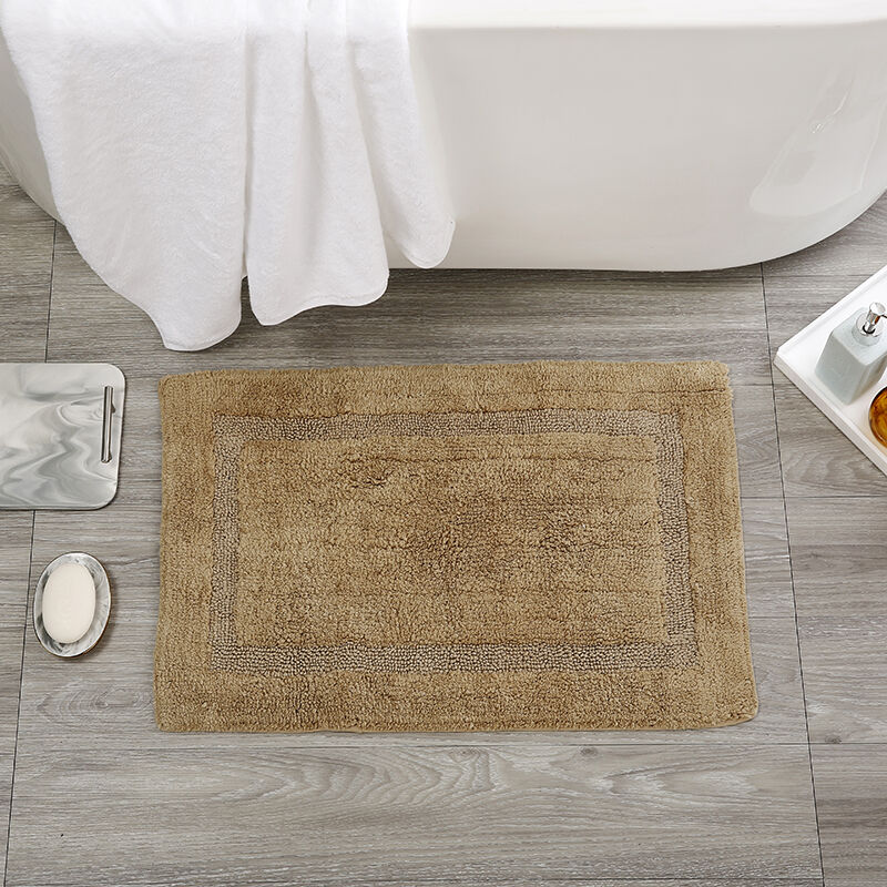 Hotel Bath Mat Wholesale 550g Heavyweight Hotel Bathroom Mats Embossed Double-Border