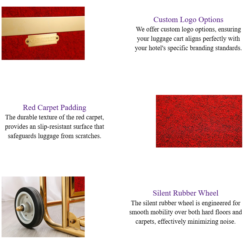 XL Luxury Gold Luggage Cart Heavy-Duty Mirror Gold Bellman Hand Truck.png