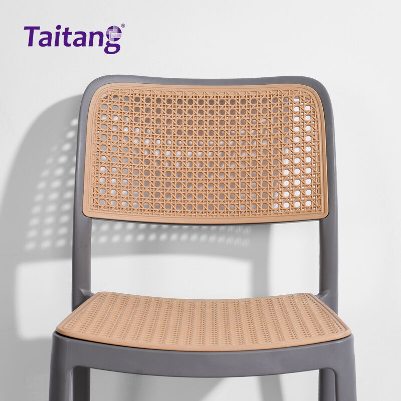 כיסא לאוכל חוץ מסחרי, מודרני, מעור דומה לרטן, מפלסטיק, לטרסות בתי מלון וрестורנטים