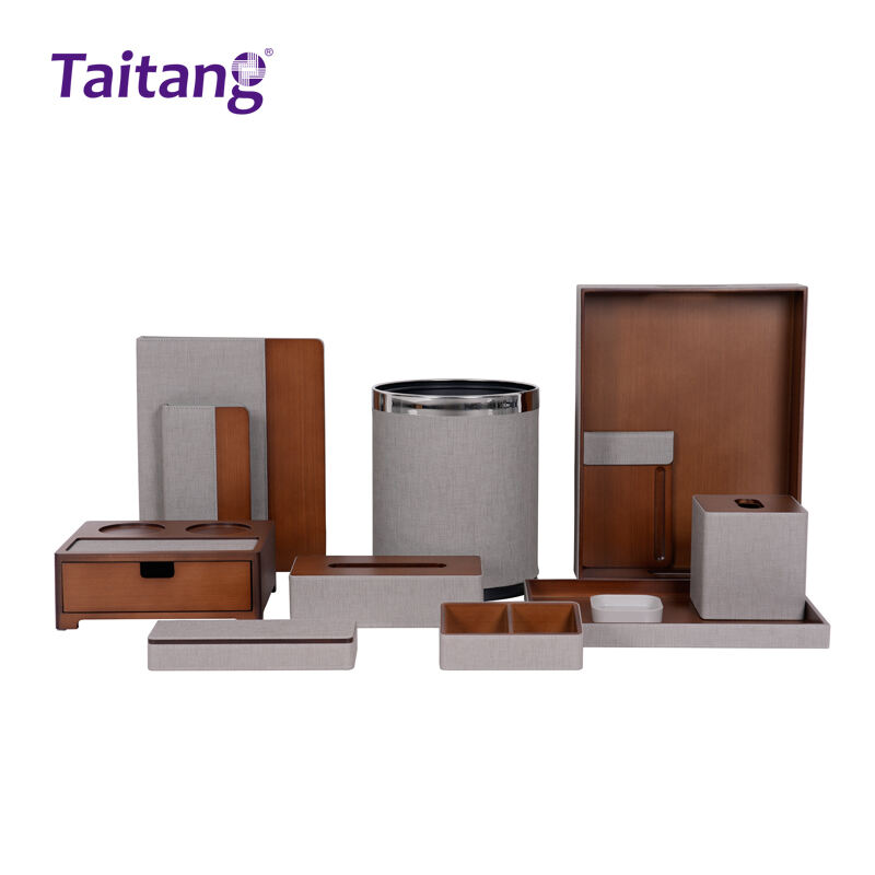 Custom Hotel Supplies Branding Hotel Guestroom Wooden Amenity Collection