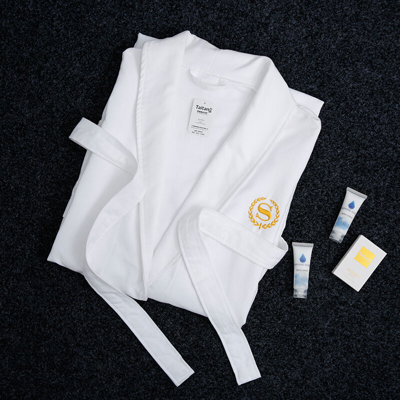 Double-Sided Fleece Shawl Collar Hotel Bathrobe Wholesale Hotel Linen & Bathroom Supplies