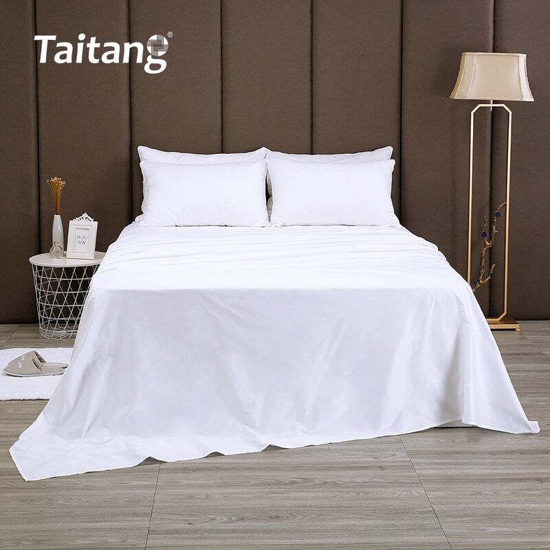 Seprai Hotel Katun Sateen Mewah, Perlengkapan Tempat Tidur Hotel dengan Jumlah Benang dan Ukuran yang Dapat Disesuaikan untuk Gaya Tempat Tidur Hotel