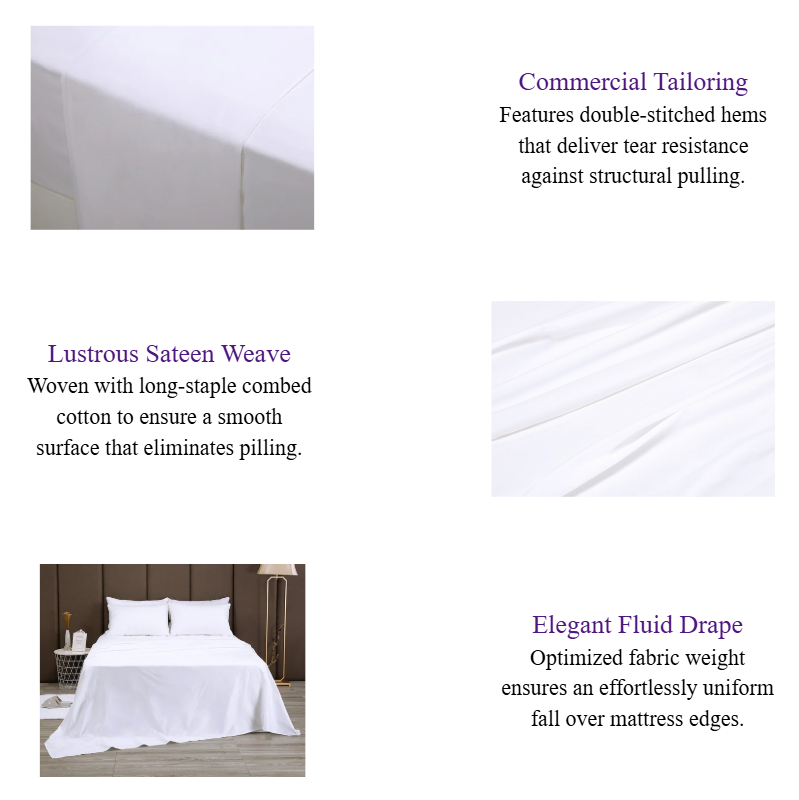 Cotton Sateen Hotel Bed Sheets Luxury Hotel Bed Linen with Customizable Thread Count & Sizes for Hotel Style Bedding.png