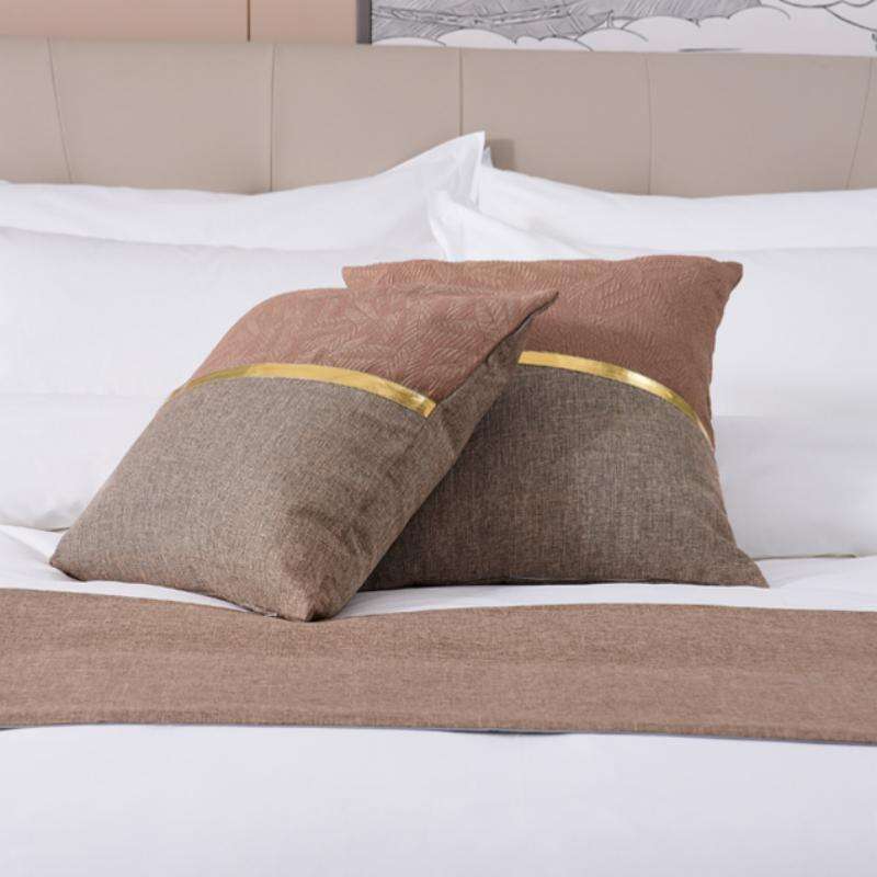 Coordinated Hotel Bedding Accessories - Stacked Decorative Pillows.jpg