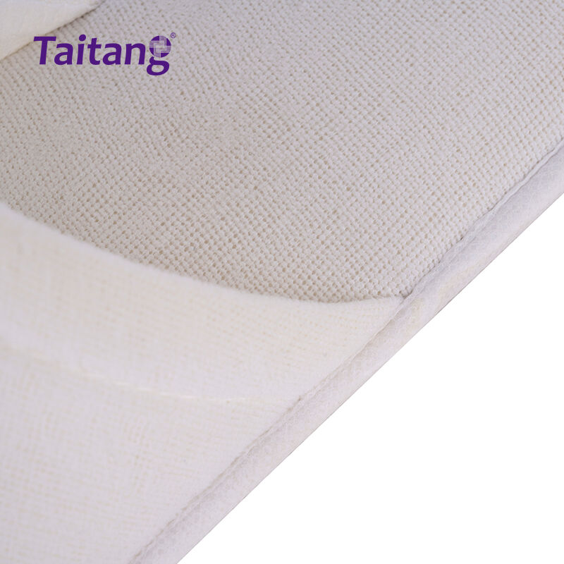 Disposable Hotel Slippers Bulk 6mm Non-Slip Polyester Slippers for Five-Star Guest Comfort