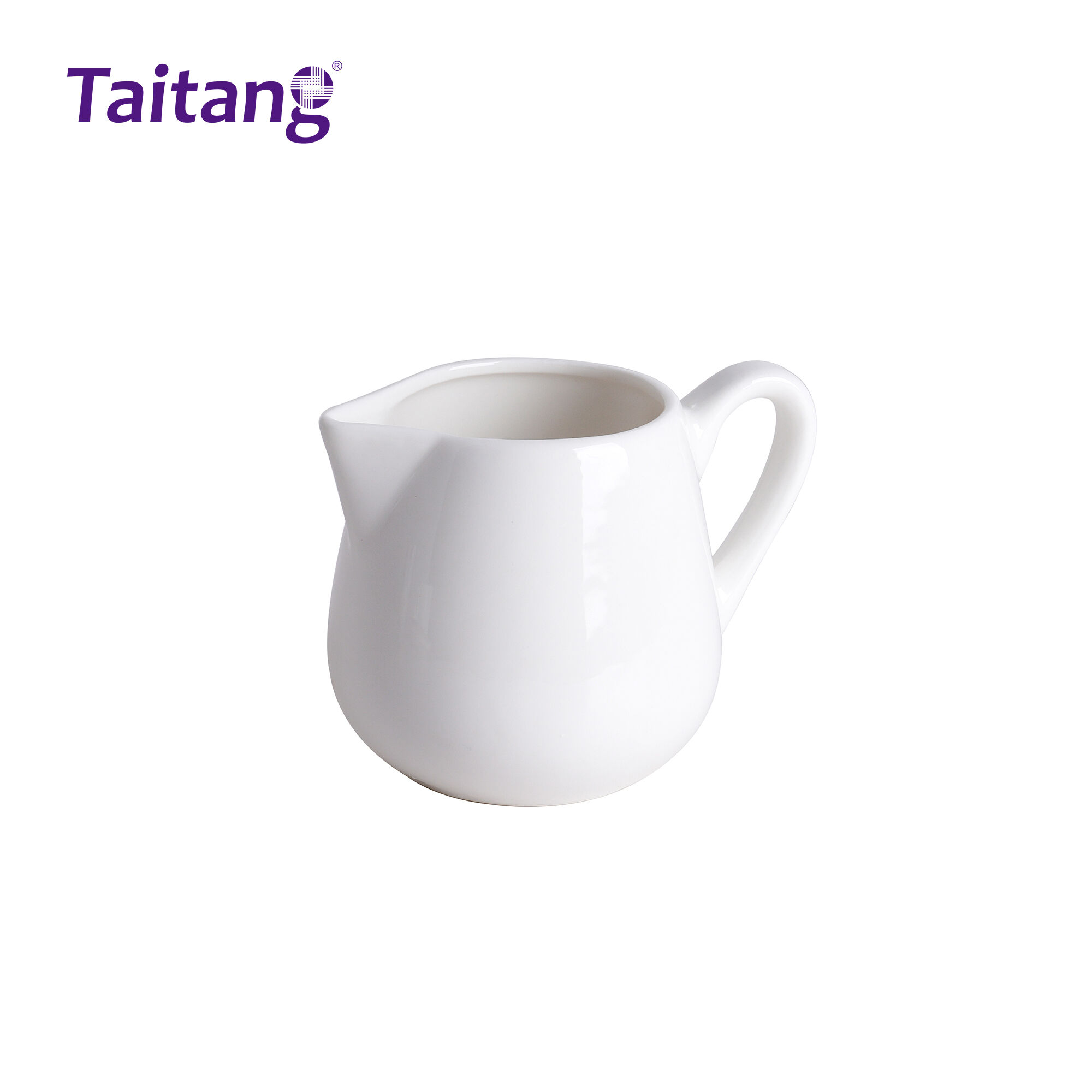 Set ng Ceramic na Milk Cream Jug at Sugar Bowl, Bulk na Porcelain na Accessories para sa Coffee Service