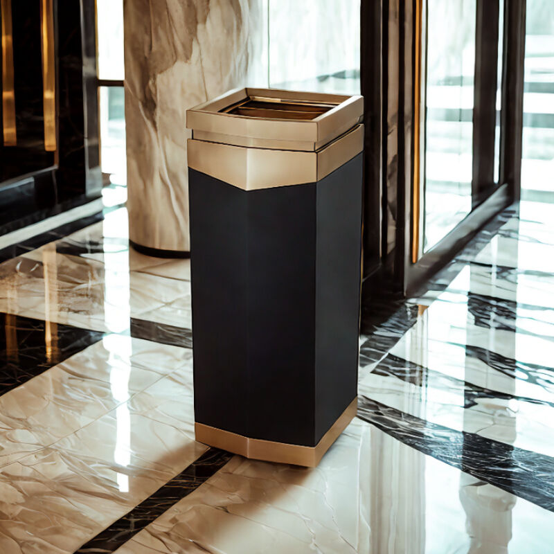 Customized Floor-standing Ashtray Straight Tube Separation Type Hotel Lobby Trash Bin