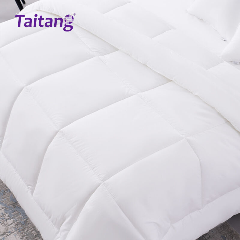 Hotel Style Duvet Insert 100% Cotton Down-Proof Fabric High-Loft Microfiber Filling for Luxury Hotel Collection