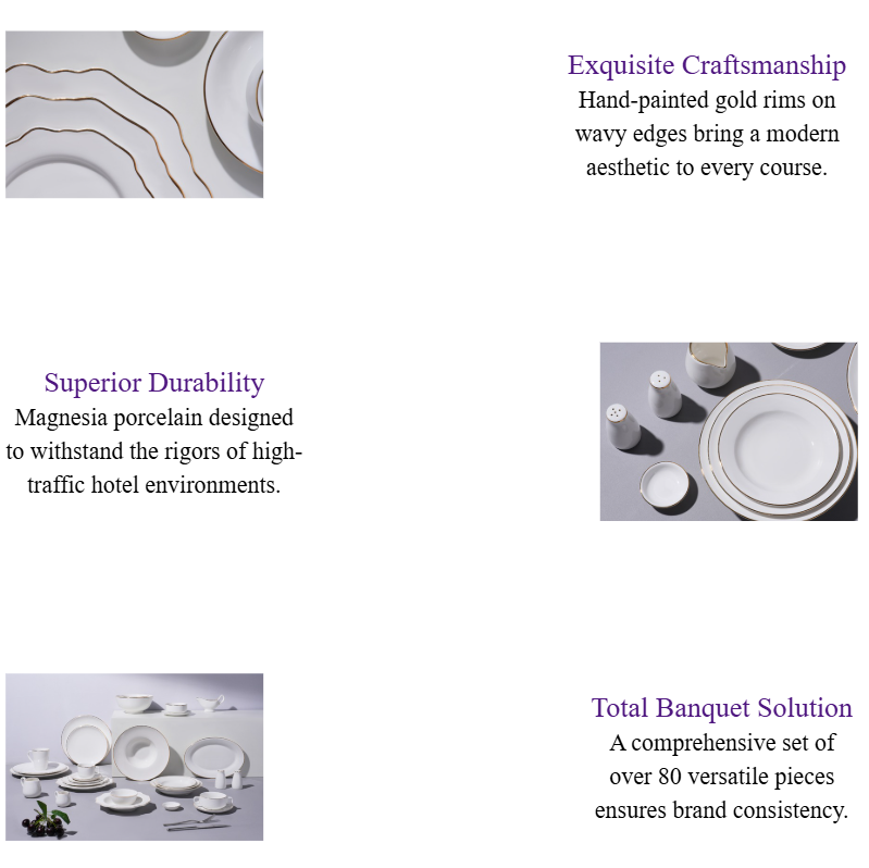 Luxury Gold-Rimmed Porcelain Dinnerware Collections Elegant Ceramic Dinnerware Set for 5-Star Hotels & Formal Banquets.png