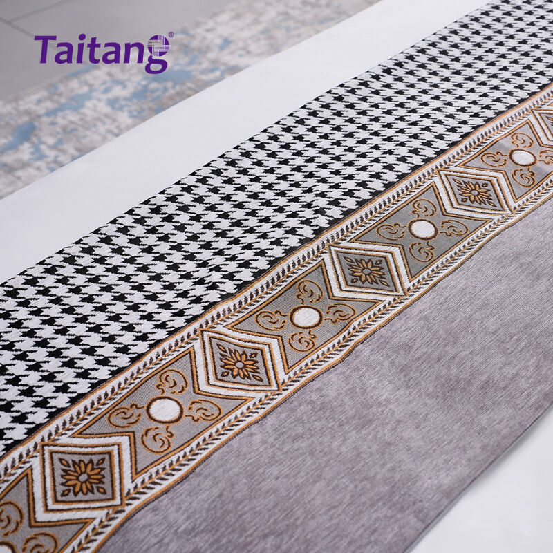 Executive Grey Hotel Bed Runner Set Luxury Hospitality Bedding & Accessories