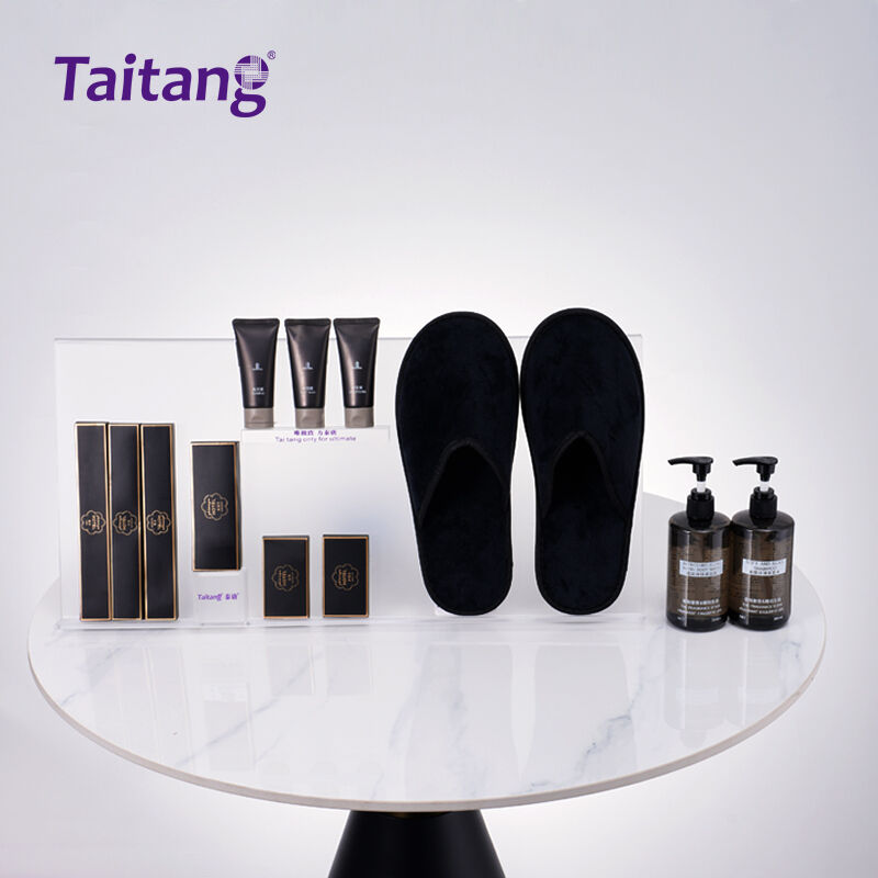 Taitang Executive Black & Gold Hotel Amenities Set Premium Bulk Toiletries