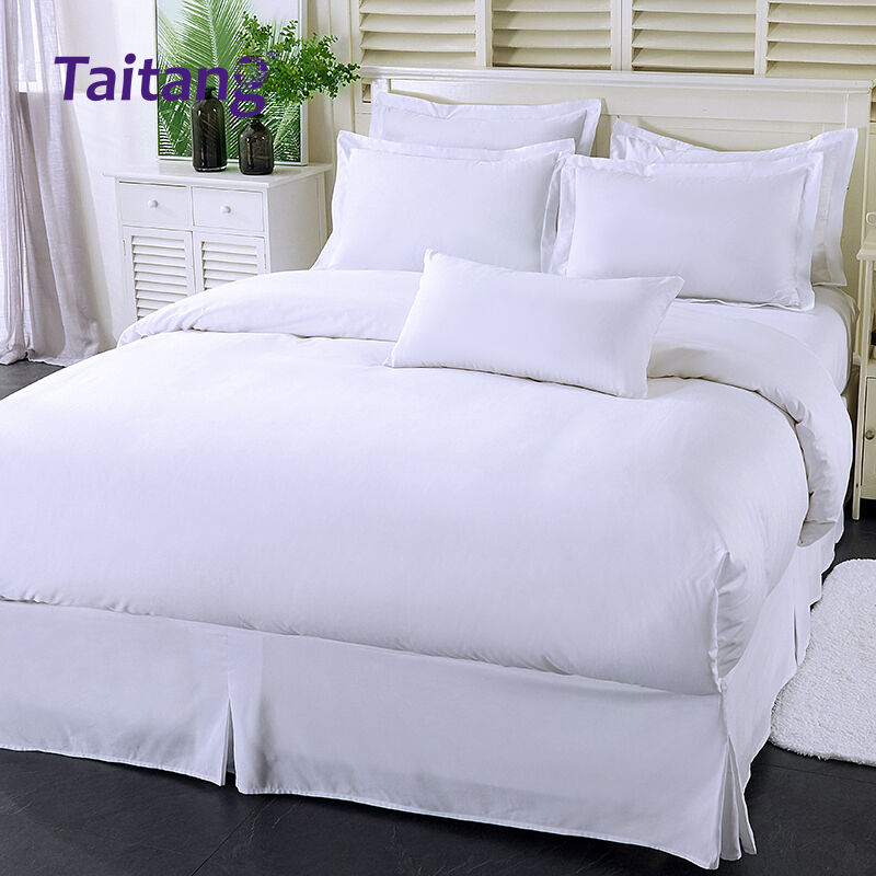 Set Perlengkapan Tempat Tidur Hotel Mewah—Katun Sateen 300 Thread Count, Grosir Seprai Hotel & Sarung Selimut untuk Kamar Tamu Bintang Lima
