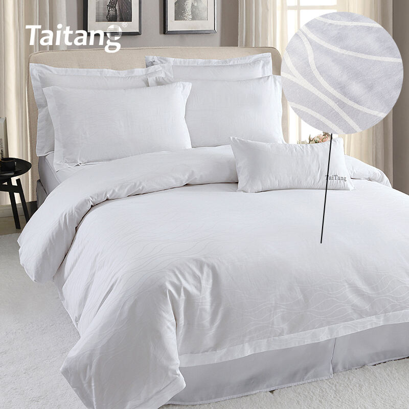 Ripple Stripe Jacquard Hotel Bedding Set Hotel Supplies One Stop Solution