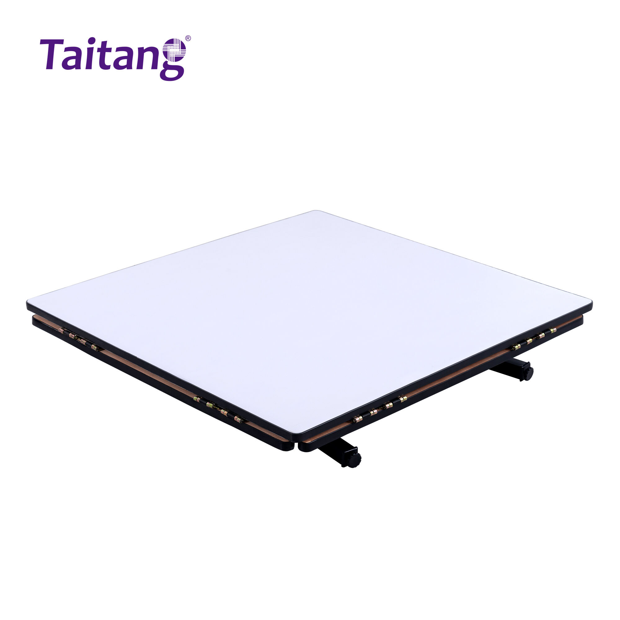 Heavy-Duty Foldable Banquet Table Round-to-Square PVC Hotel Dining Table Smart Space Solution