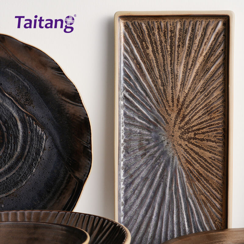 Set Alat Makan Moden — Koleksi Alat Makan Porselin Bergaya Spiral, Tahan Calar, Sesuai untuk Perkhidmatan Restoran