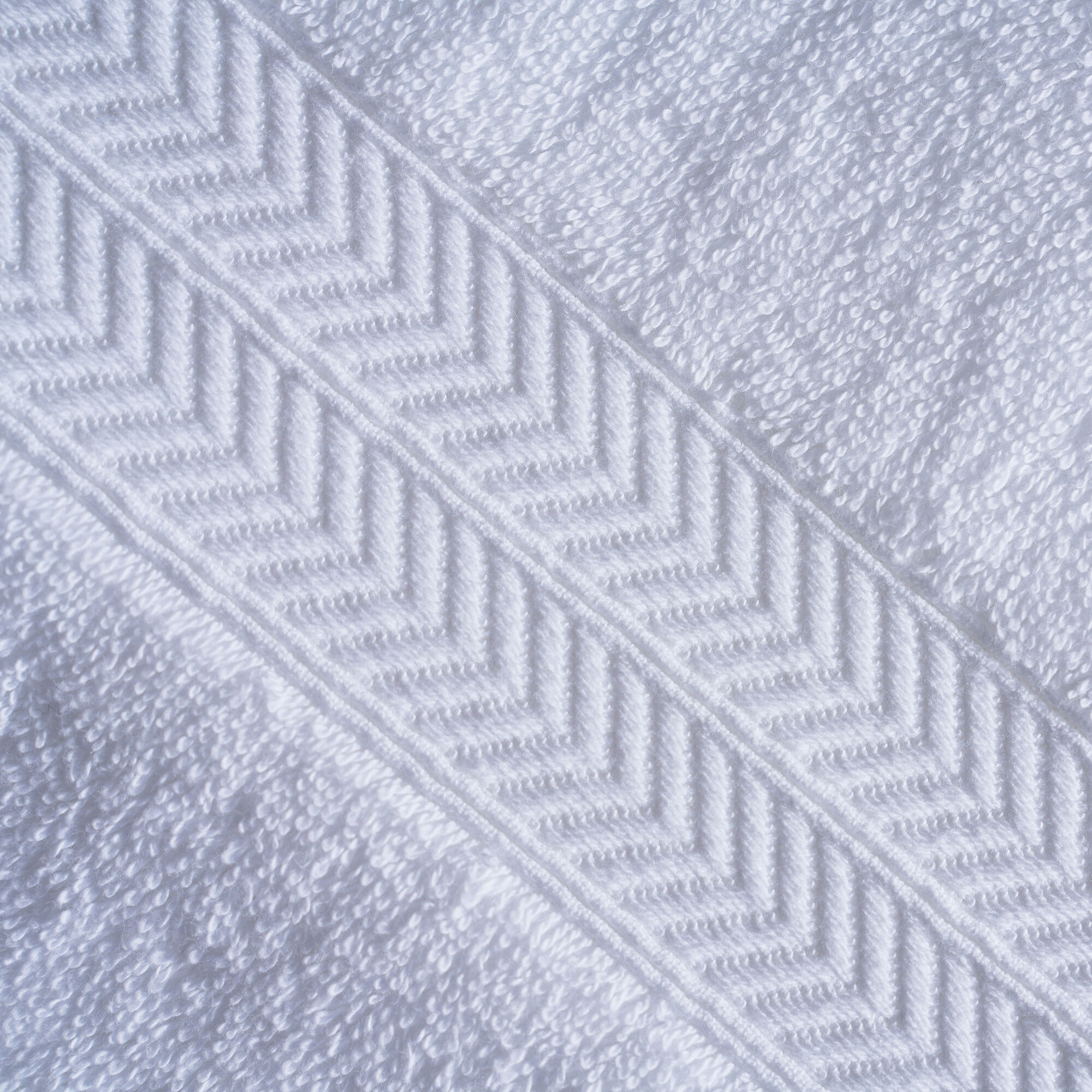 Cotton Hotel Bath Towel Sets 16S Heavyweight Thick Hotel Towels with Double Chevron Satin Border