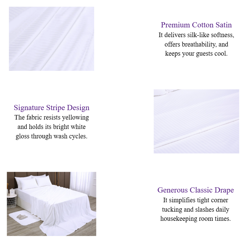 Cotton Satin 1cm Stripe Flat Sheet Luxury Hotel Bed Linen & Suite Bedding Wholesale.png