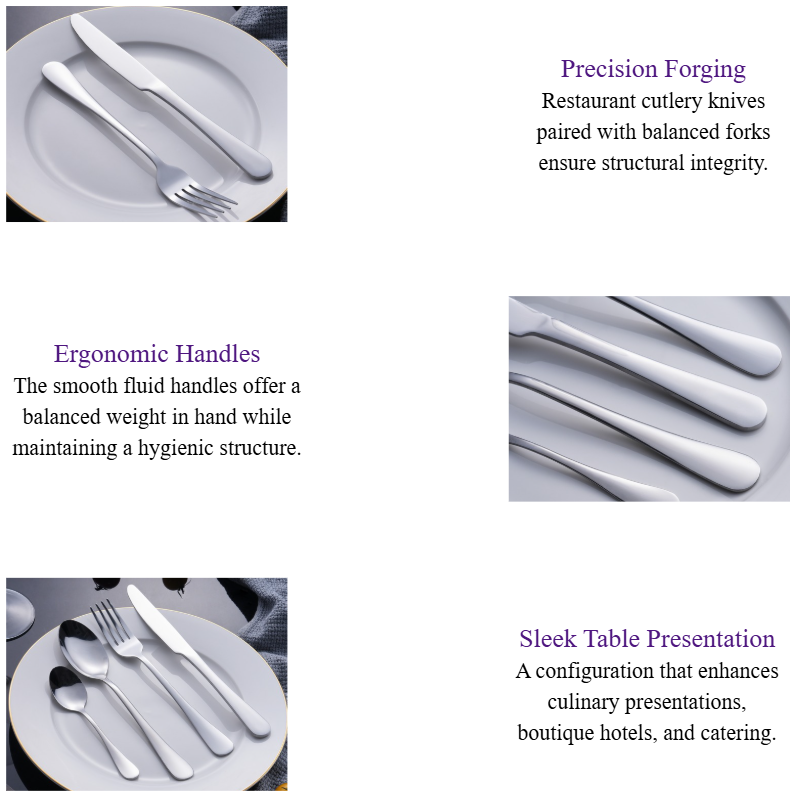 Minimalist Restaurant Cutlery Set Fluid Teardrop Hotel Flatware Collection Premium Steel Cutlery Set Restaurant Supply.png