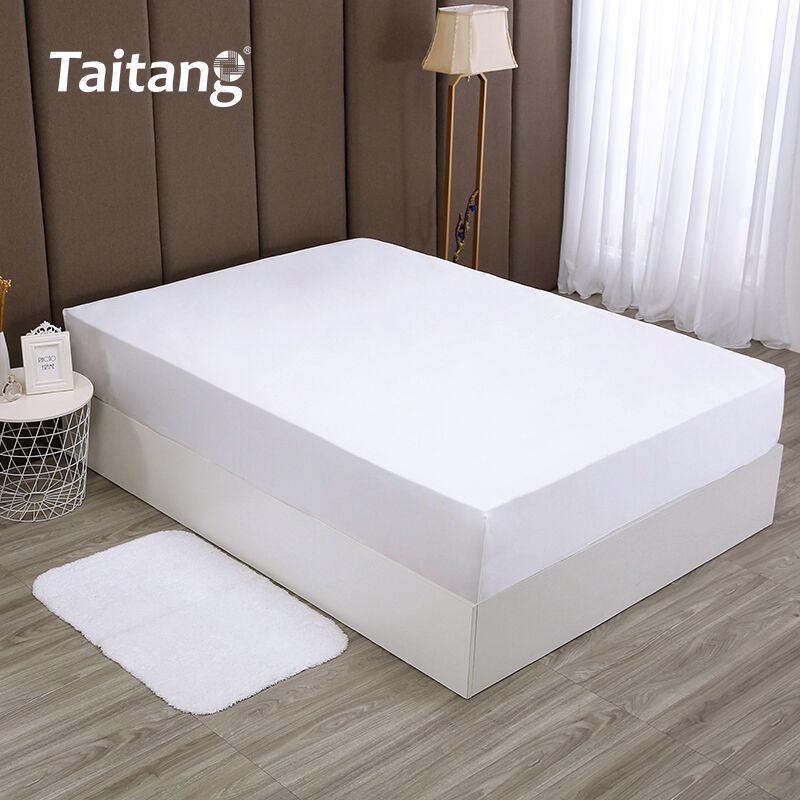 Seprai Pasang Katun Sateen Mewah, Perlengkapan Tempat Tidur Hotel dengan Pita Elastis yang Dapat Disesuaikan untuk Gaya Tempat Tidur Hotel Bintang 5