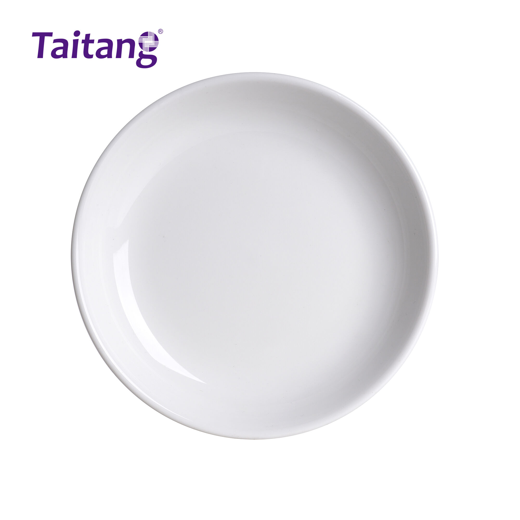 Porcelain Deep Dinner Plates Wide Rim Deep Plate for Hotel & Restaurant Service
