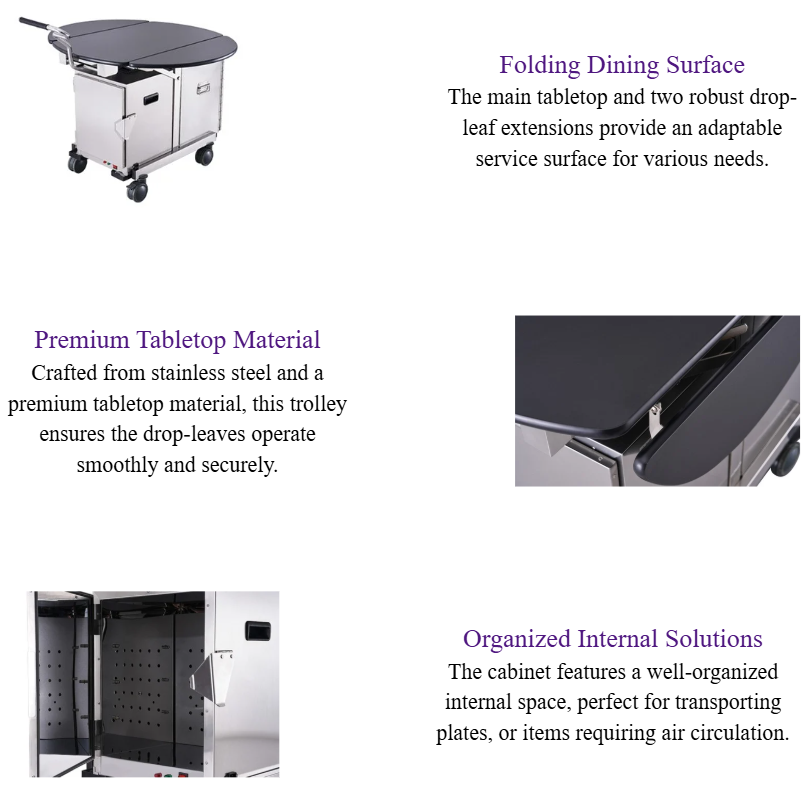 Folding Room Service Trolley with Electric Food Warmer.png