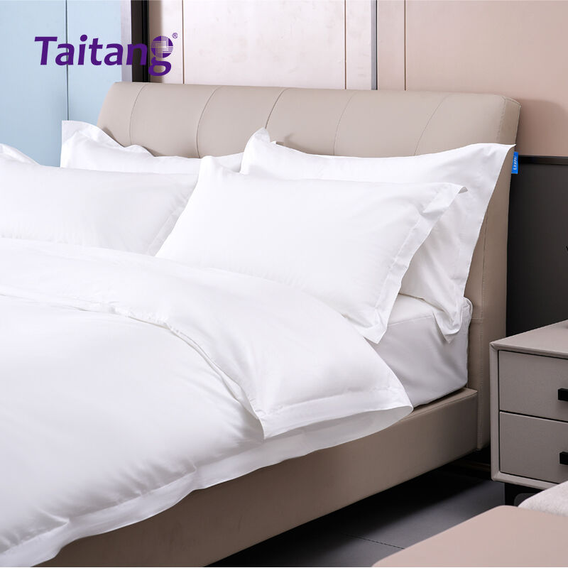 1.2m Twin Bed Luxury Hotel Bedding Sets 300T Combed Cotton Satin Hotel Suite Bedding Wholesale