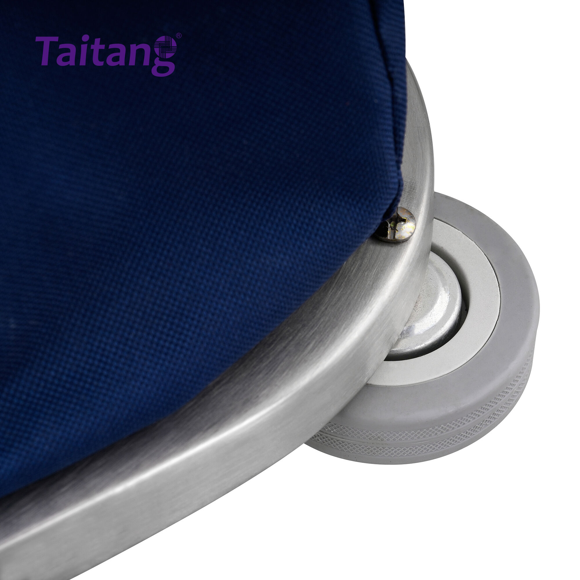 Stainless Steel Hotel Housekeeping Trolley Professional Room Service Cart with Large Capacity Blue Bags