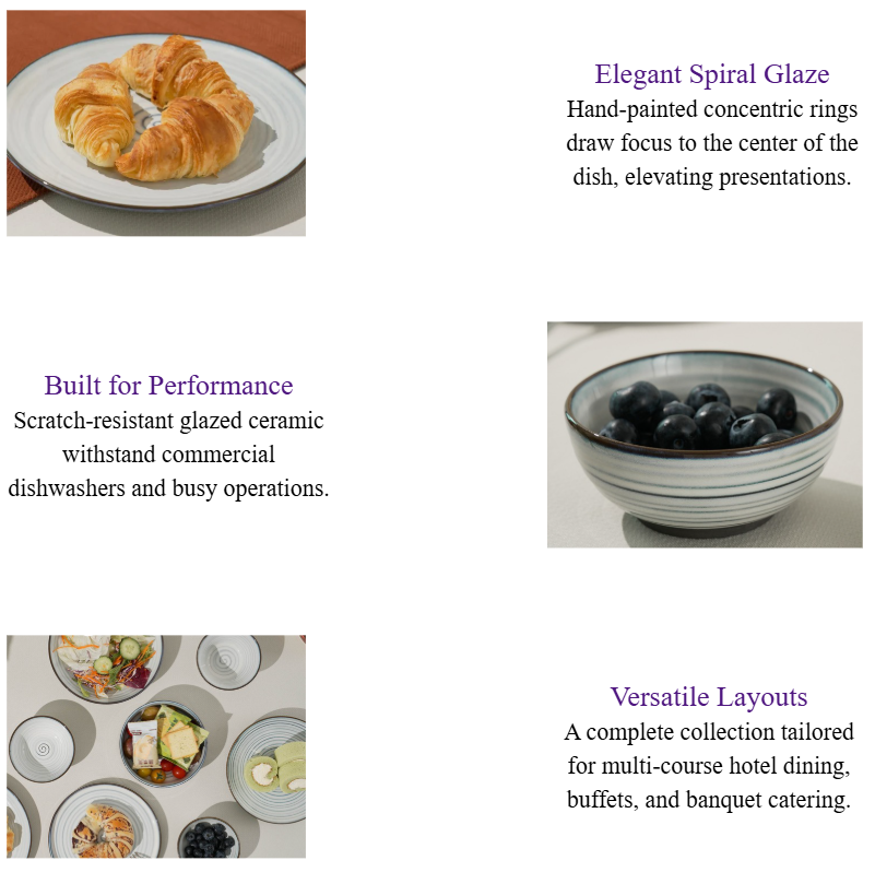 Greyish-White Spiral Glazed Ceramic Dinnerware Set Commercial Grade Tableware for Hotels & Restaurants.png