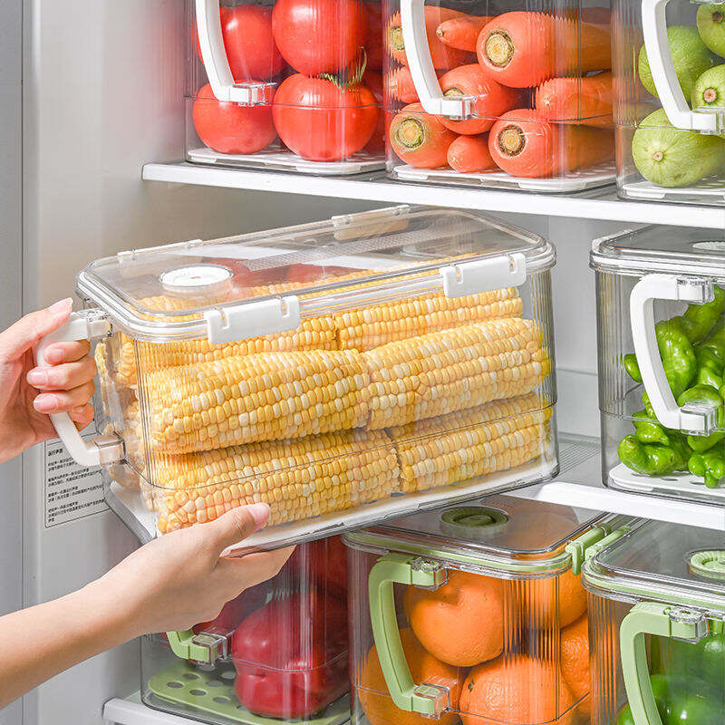 armazenamento de alimentos para grandes famílias ficou mais fácil! 2025: Contêineres plásticos grandes para geladeira — práticos, espaçosos e fáceis de mover