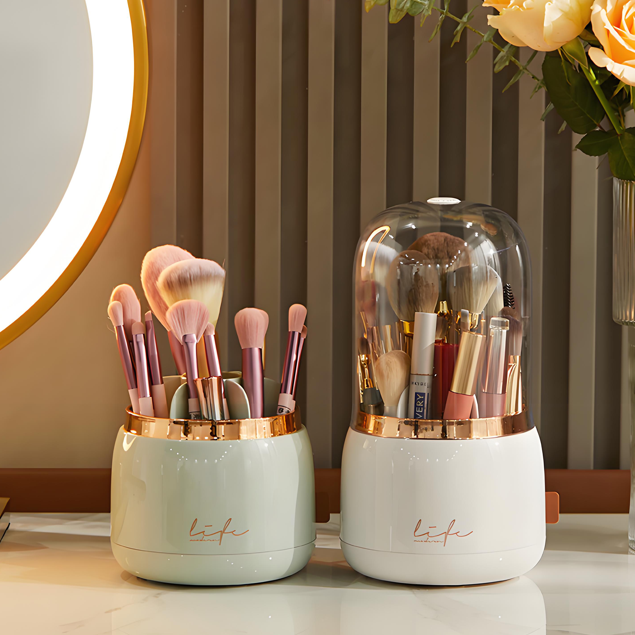 2026 Segmented Rotating Makeup Brush Holder Sales Increase by 58.2%, Beauty Tool Storage Demand Explodes