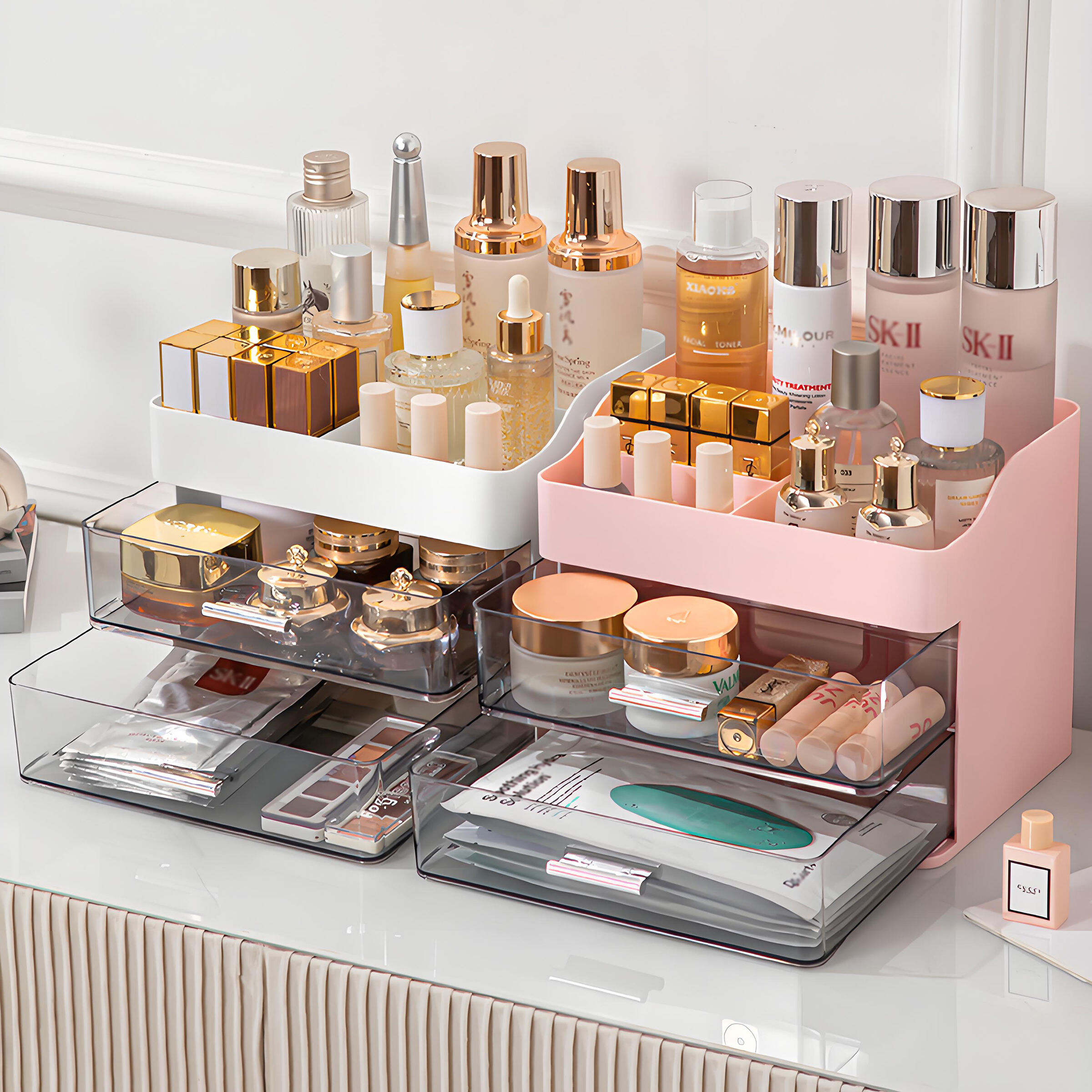 Snap-Fit Stackable Organizer: The Secret Weapon for a Tidy Dressing Desk