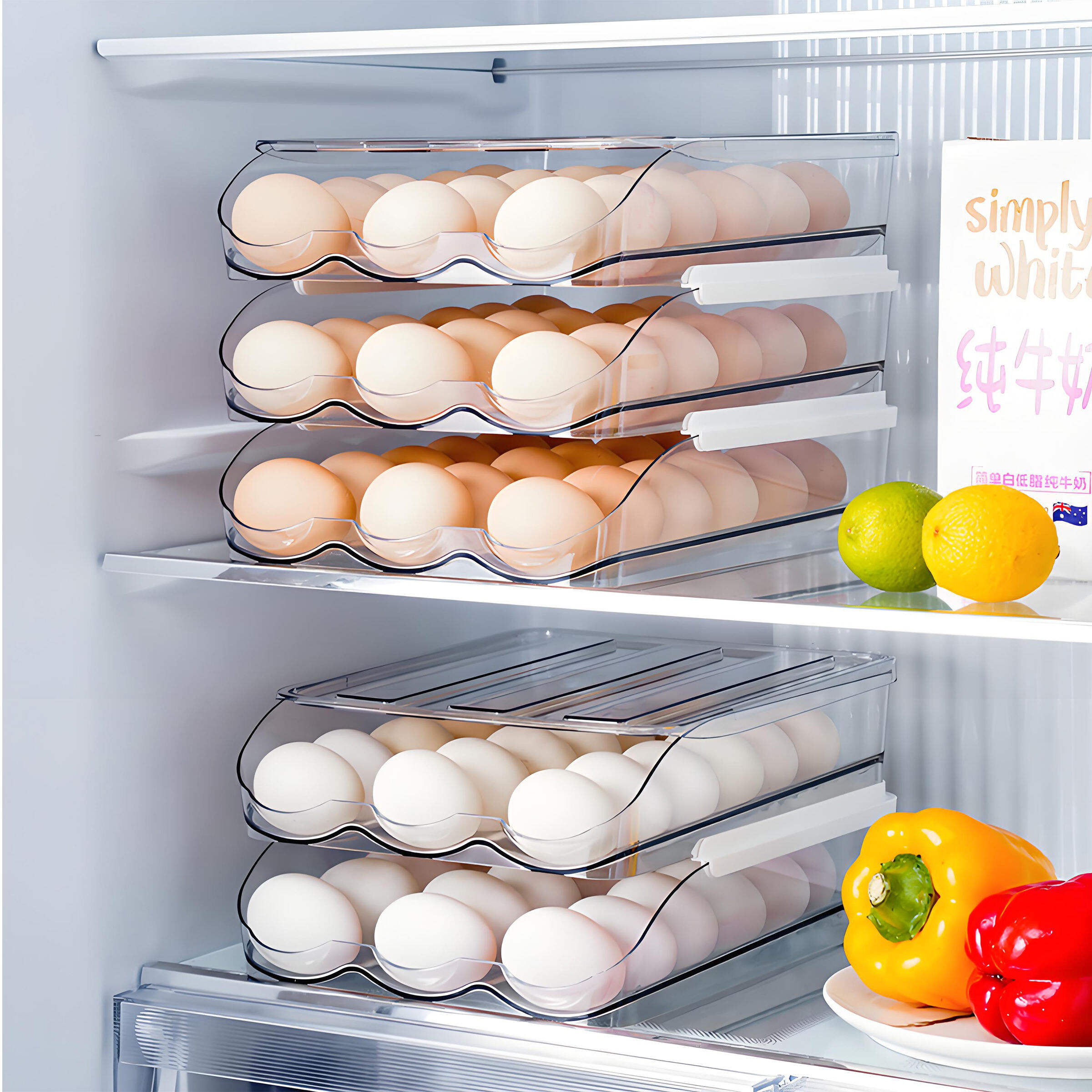 A Popularidade das Caixas de Ovos Transparentes Empilháveis em 2026, Melhorando a Utilização do Espaço na Geladeira em 45%