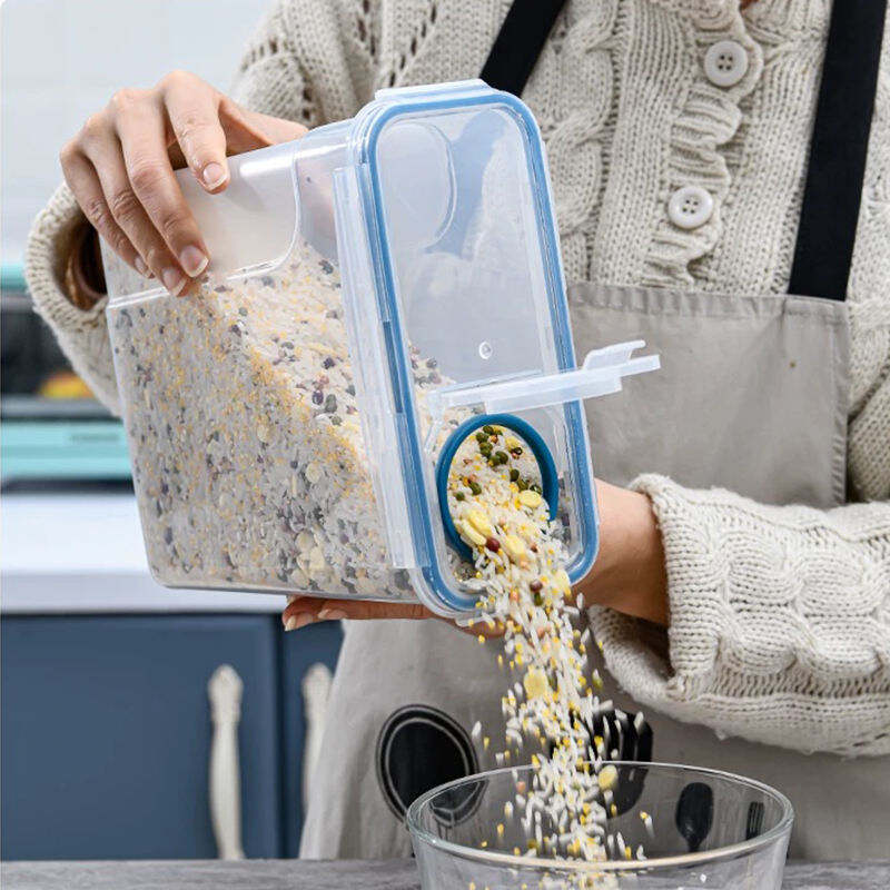 2025: recipientes plásticos com divisórias para grãos conquistam as cozinhas asiáticas! Pedidos familiares cresceram 68% — armazenamento separado de feijão e aveia sem mistura de sabores
