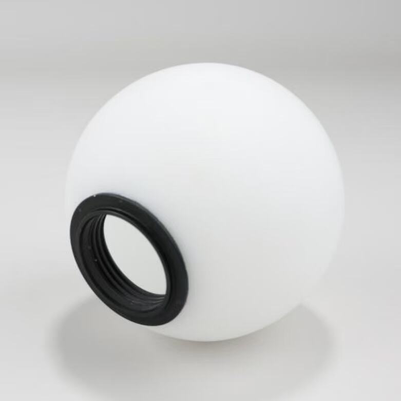  Opal White Glass Globe with  Thread