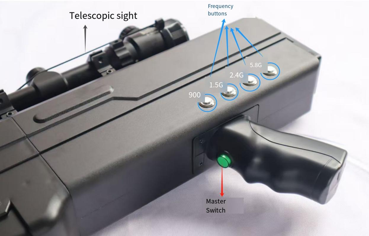 BF-Q4 Portable high-power drone countermeasures equipment (4 Channels) details