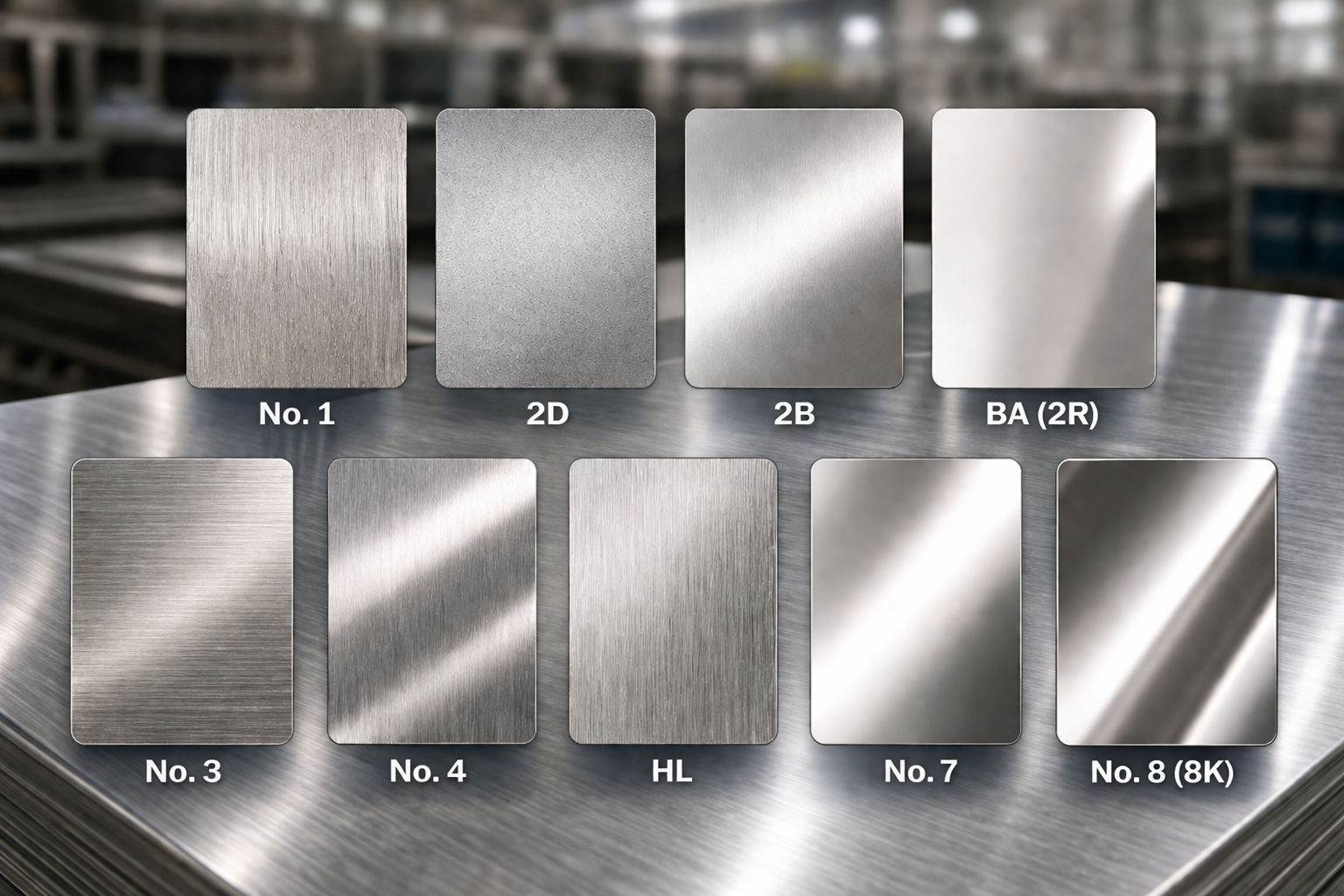 Stainless Steel Surface Finish Guide: Types, Ra Values & How to Choose