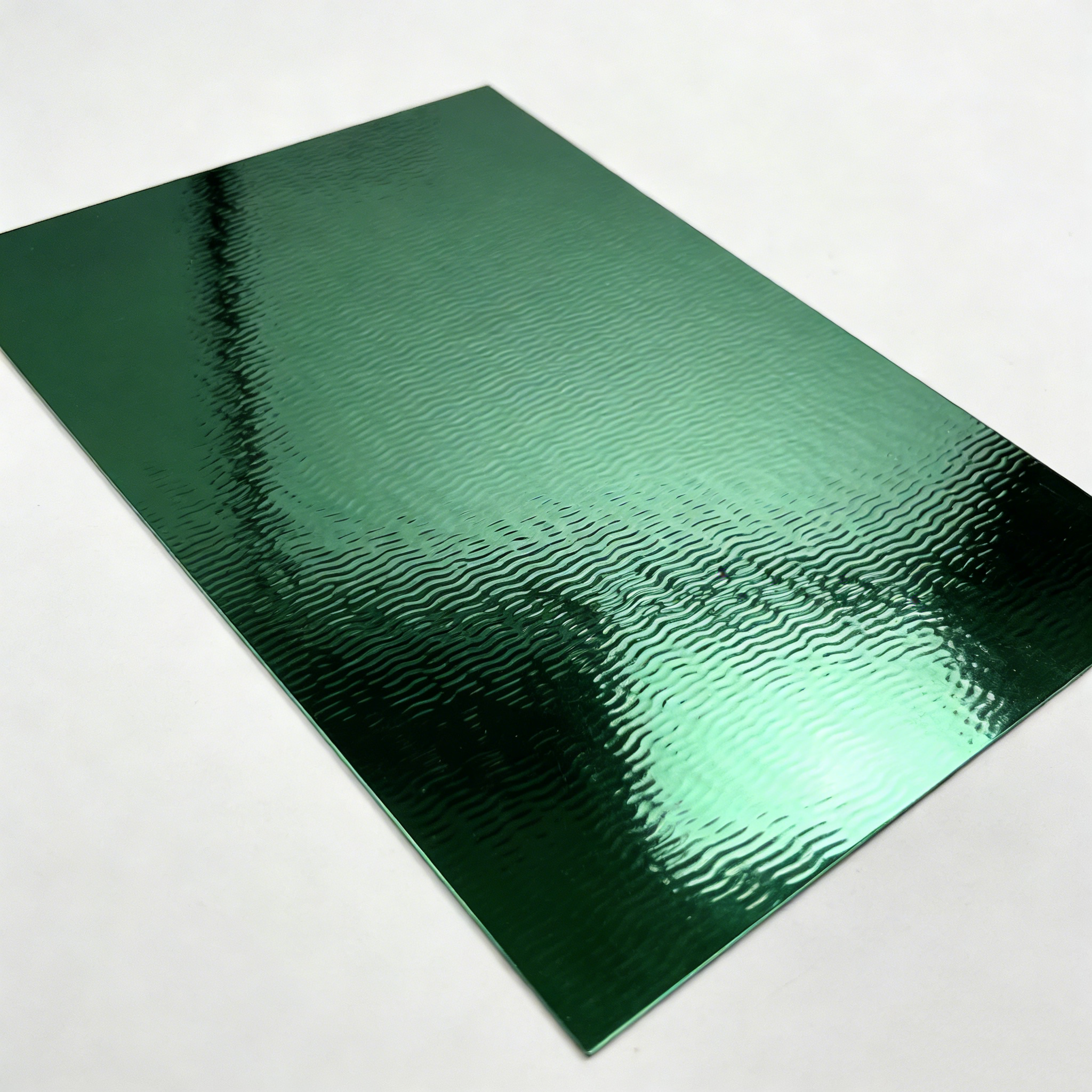 304 0.8mm Mirror PVD Green Small Ripple Stainless Steel Sheet