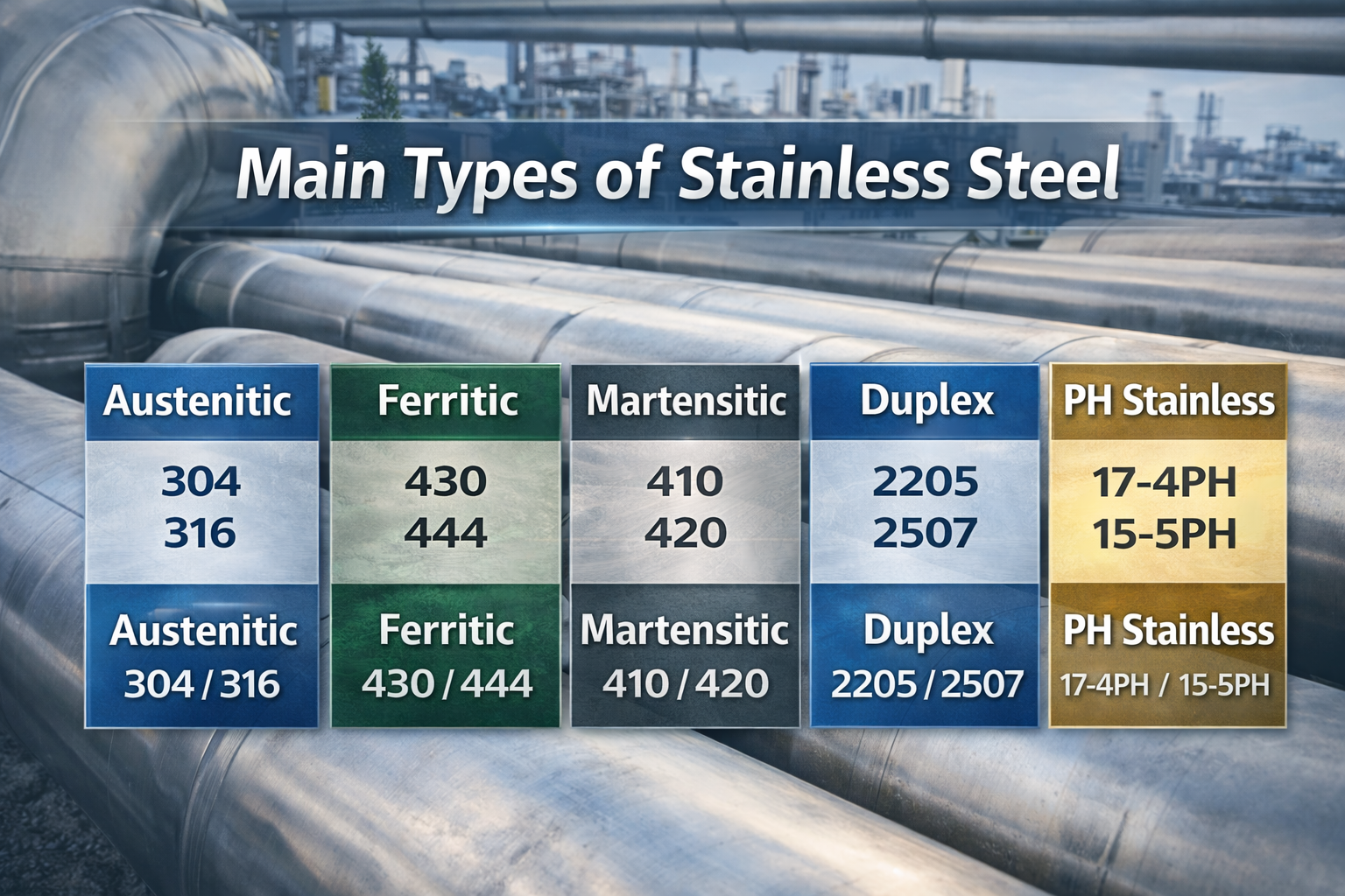 Main Types of Stainless Steel.png