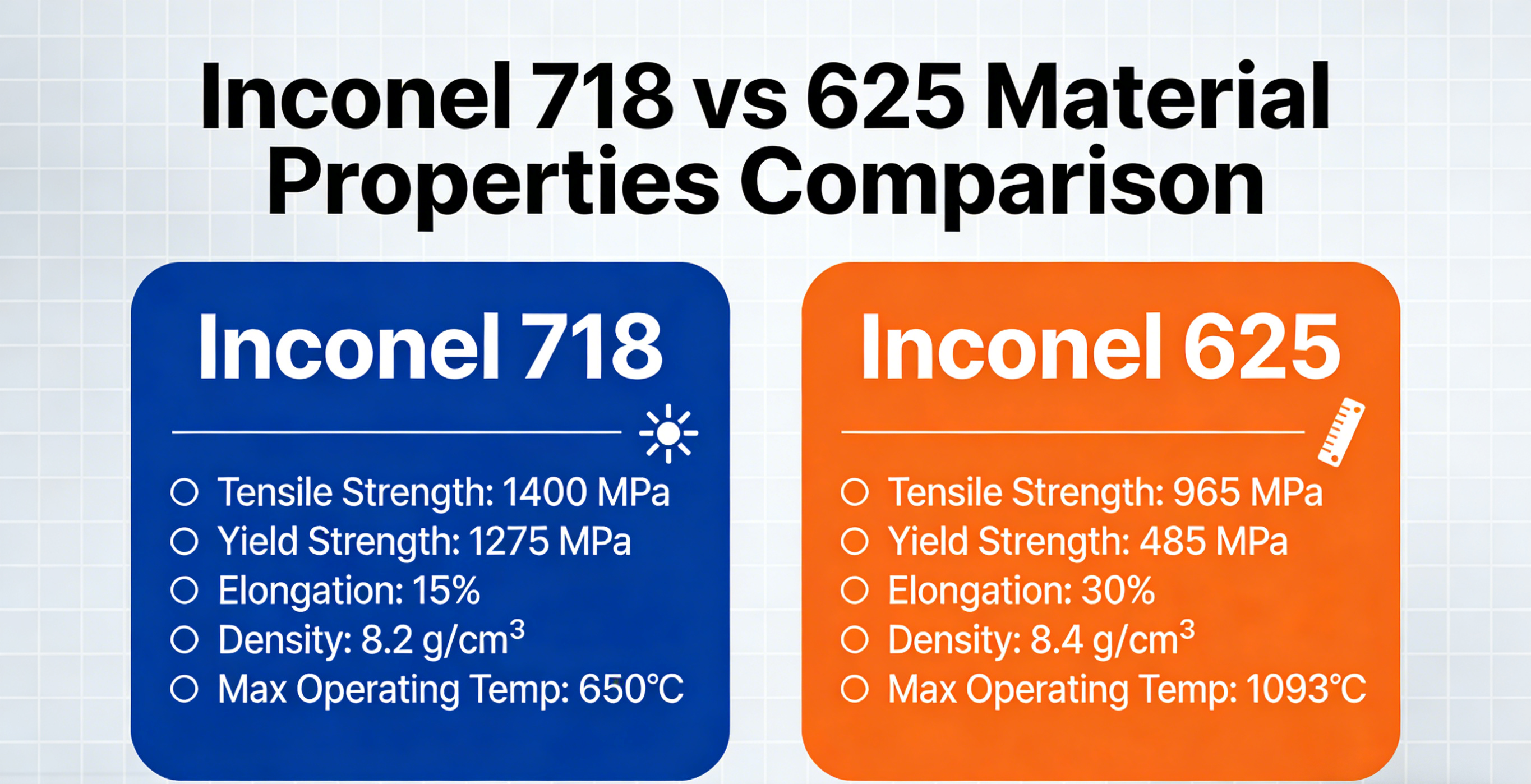 Inconel 718 vs. 625: A Buyer’s Guide to Performance, Pricing, and Sourcing