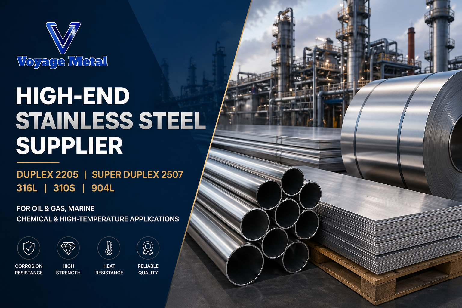 High-End Corrosion & Heat Resistant Stainless Steel Supplier