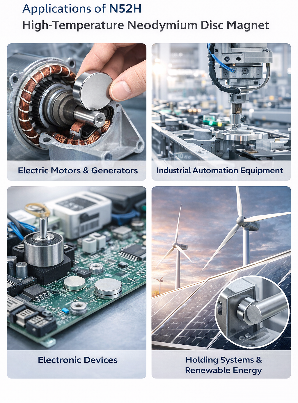 N52H High-Temperature Neodymium Disc Magnet application.png