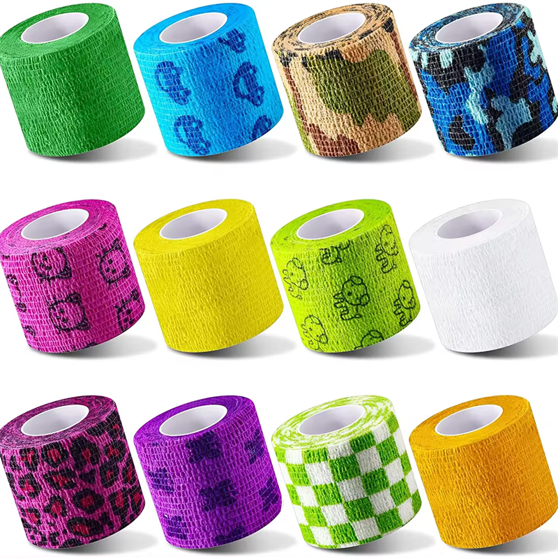 Hot Sell Self Adhesive Bandage Wrap With Assorted Colors, Cohesive Bandage Wrap Elastic Bandage