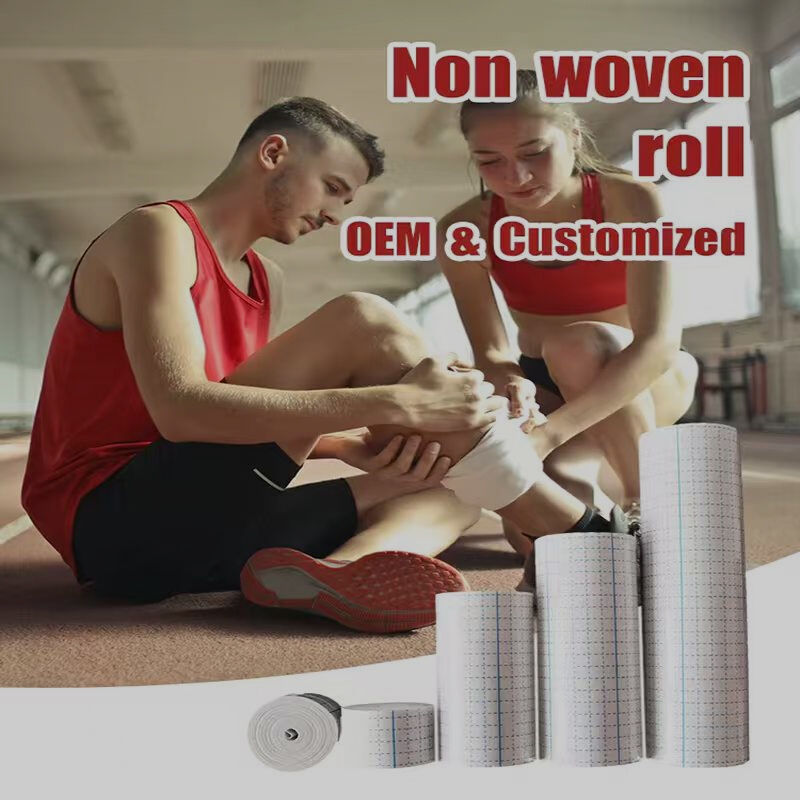 Disposable Non Woven Cover Roll Stretch Tape Non-Woven Adhesive Bandages Breathable Bandage Tape Non-woven Adhesive Plaster