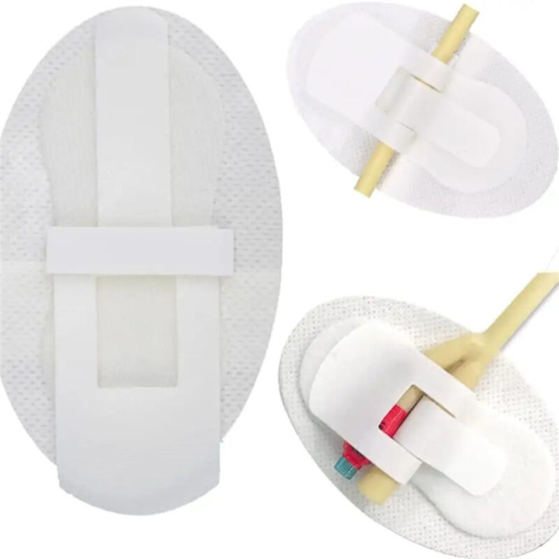 Wound Iv Catheter Fixing Dressing Transparent Waterproof Medical Devices White Cannula Fixation Patch
