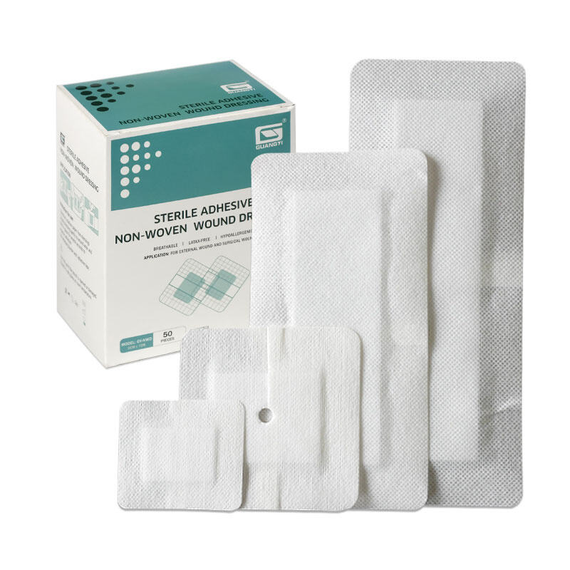 Sterile Individually Wound Dressing Wrapped Gauze Pads Non woven Wound Dressing