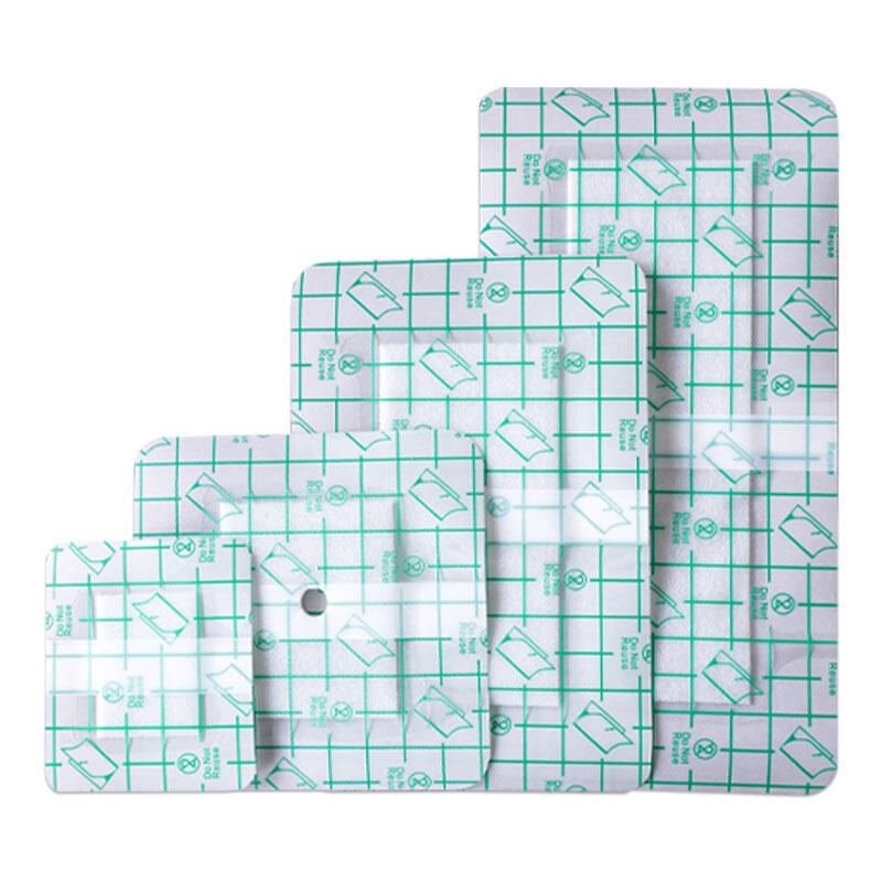 Medical PU Film Self-Adhesive Island Dressing Sterile Strips for Wound Care