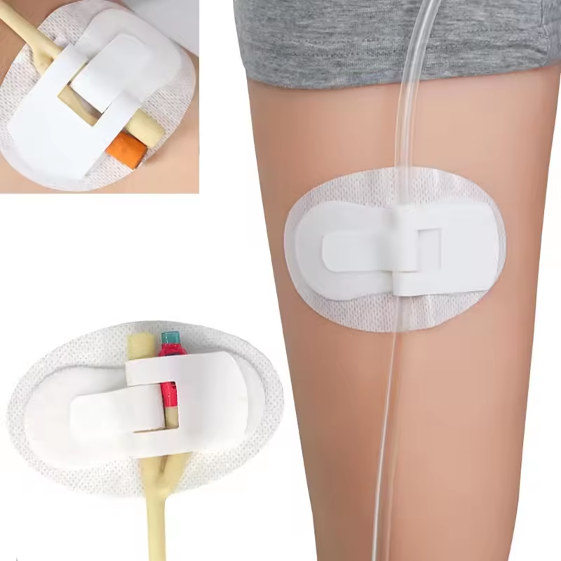 Medical Hypoallergenic Adhesive Tape Cannula Catheter Fixation Dressing Device