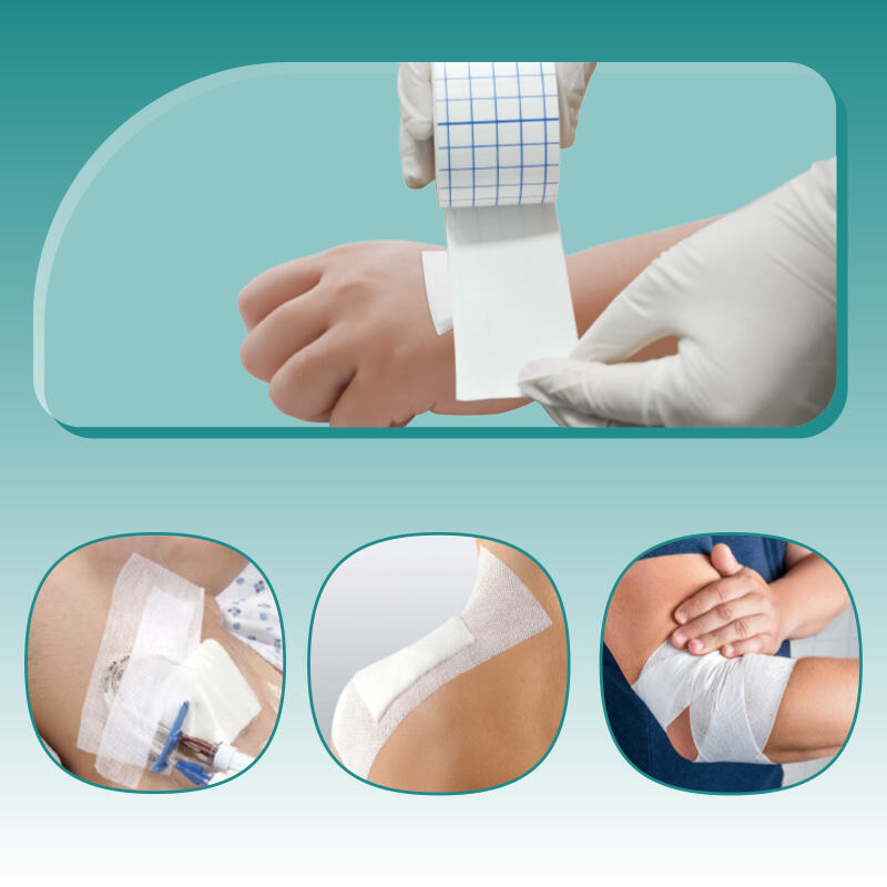 Hot Sell OEM White Wound Dressing l Medical Non Woven Fix Roll Hypafix Dressing Roll Tape
